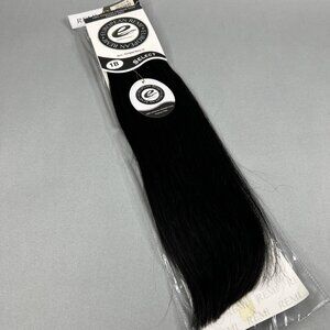 14” Straight #1B Off Black European Remi 100% Human Hair Track Weft Extensions